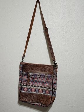 Myra Bag "Colors of the Southwest" Crossbody Messenger Bag EUC